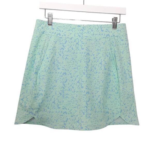 Vineyard Vines Printed Athletic Skort Aqua Sea Foam Green Womens 2 Pickleball - Picture 3 of 14